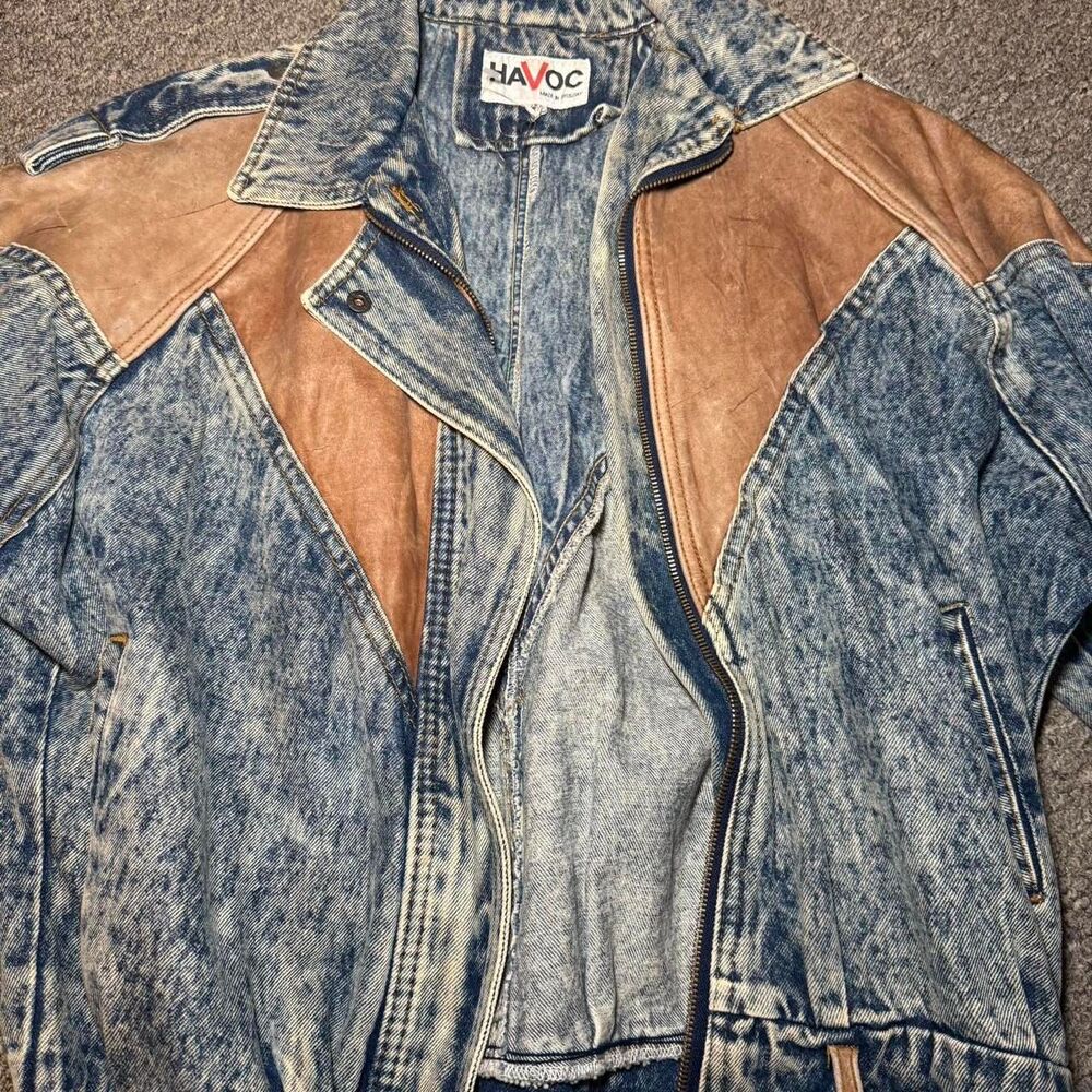 Unique-vintage Men's Blue and Navy Jacket